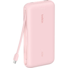 Belkin BoostCharge Power Bank 20K with Integrated Cable (Pink)