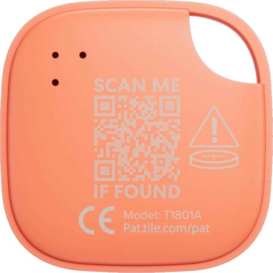 Tile Mate Bluetooth Tracker 1 Pack (Navy/Orange)