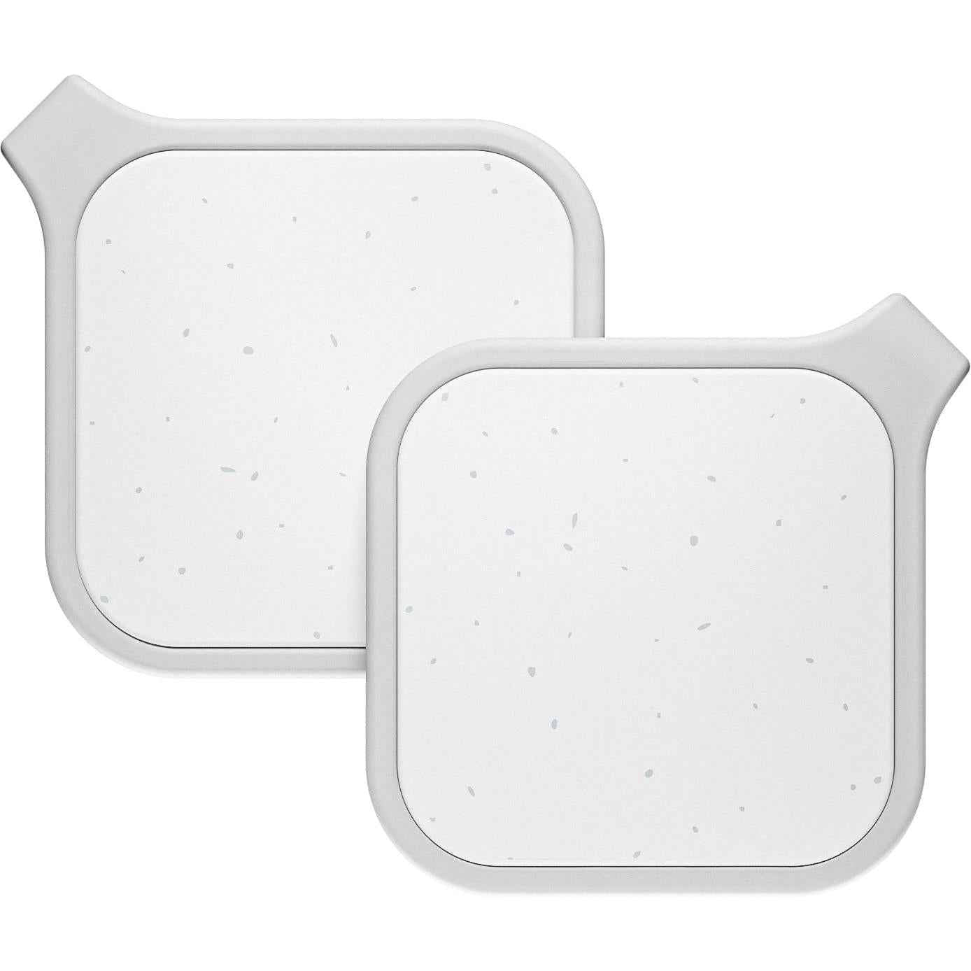 Journey Loc8 Fob Apple Find My Rechargeable Bluetooth Tracker 2 Pack (Sparkle Grey)