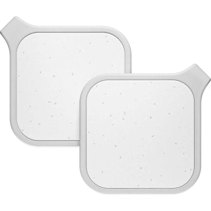 Journey Loc8 Fob Apple Find My Rechargeable Bluetooth Tracker 2 Pack (Sparkle Grey)