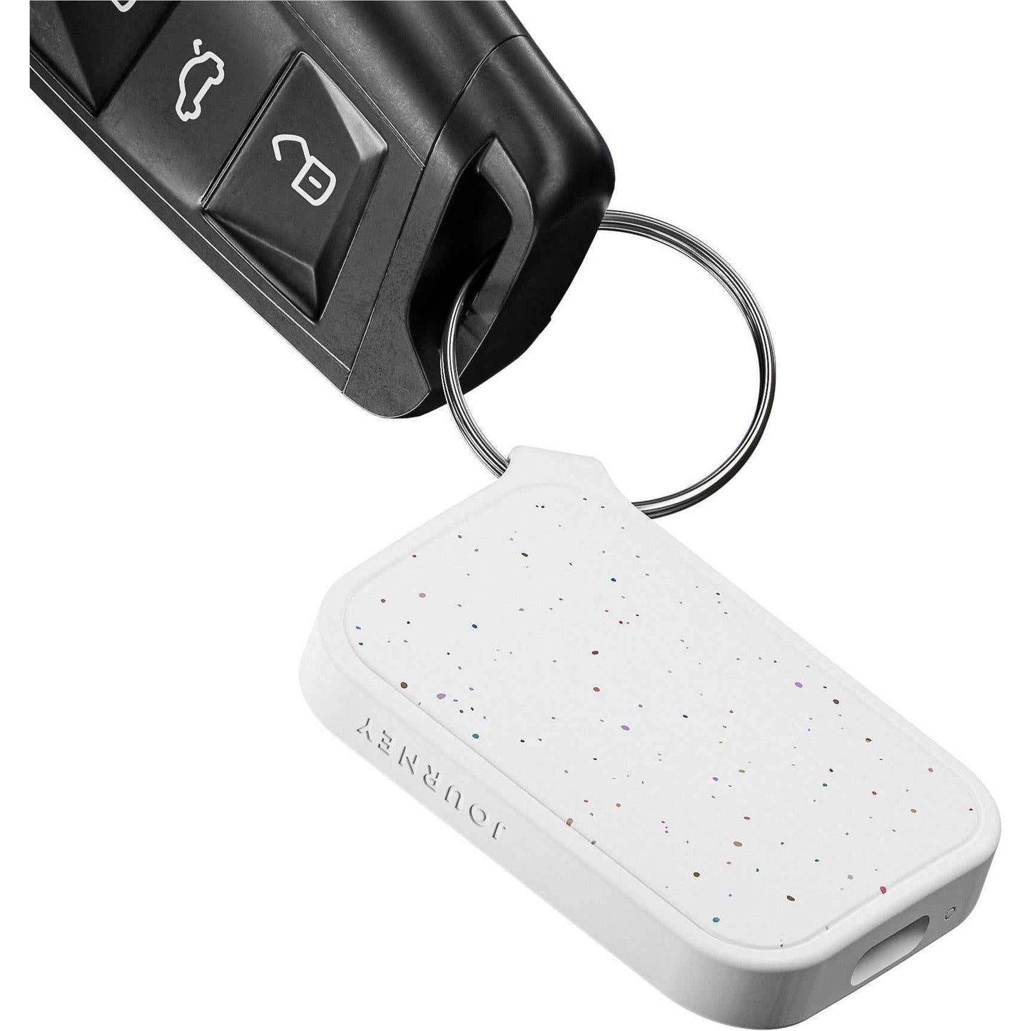 Journey Loc8 Tag Apple/Google Find My Rechargeable Bluetooth Tracker (Sparkle White)