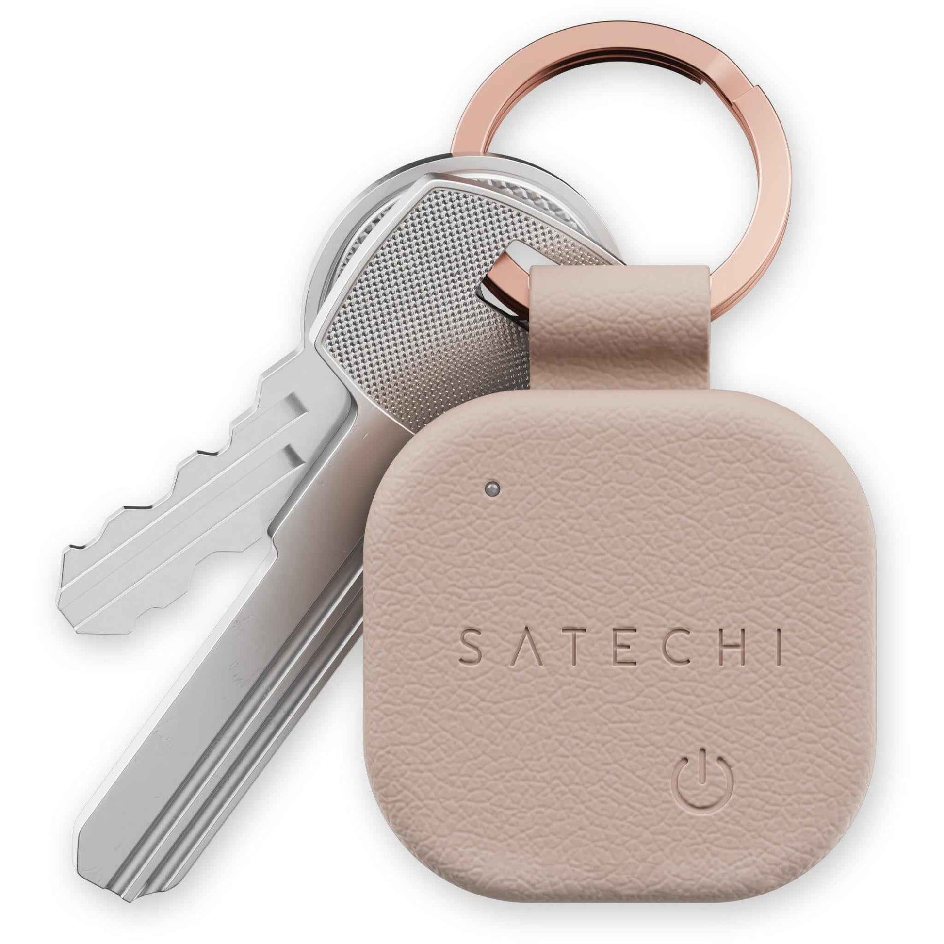 SATECHI Vegan-Leather FindAll Keychain (Desert Rose)