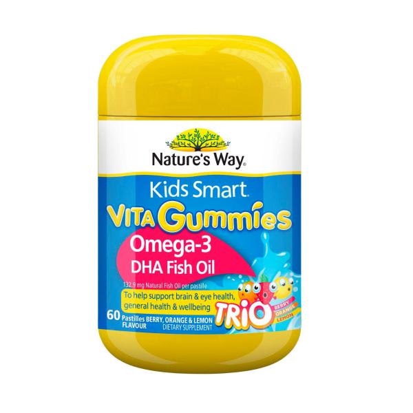NATURE'S WAY KIDS SMART GUMMIES OMEGA 3 60PK