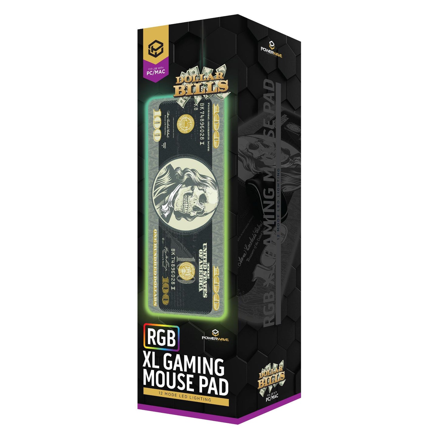 Powerwave RGB XL Mouse Pad (Dollar Bills)