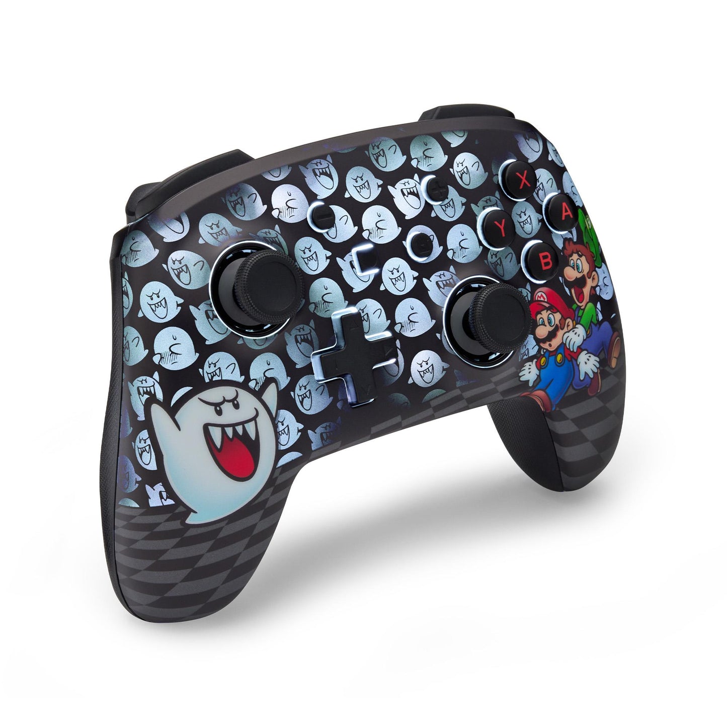 PowerA Enhanced Wireless Controller for Nintendo Switch with Ghost Lumectra - Mario Boo