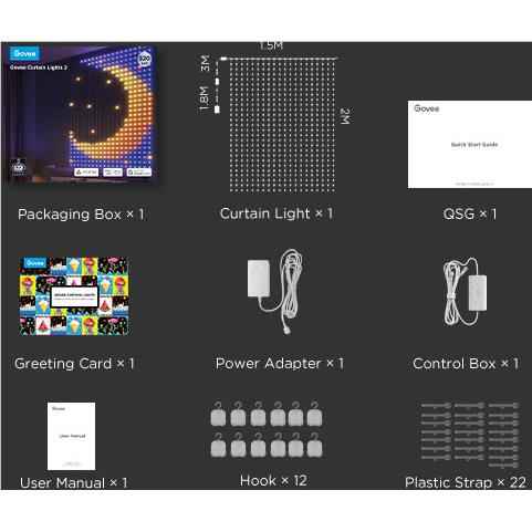 Govee Curtain Light 2 Compatible with Matter