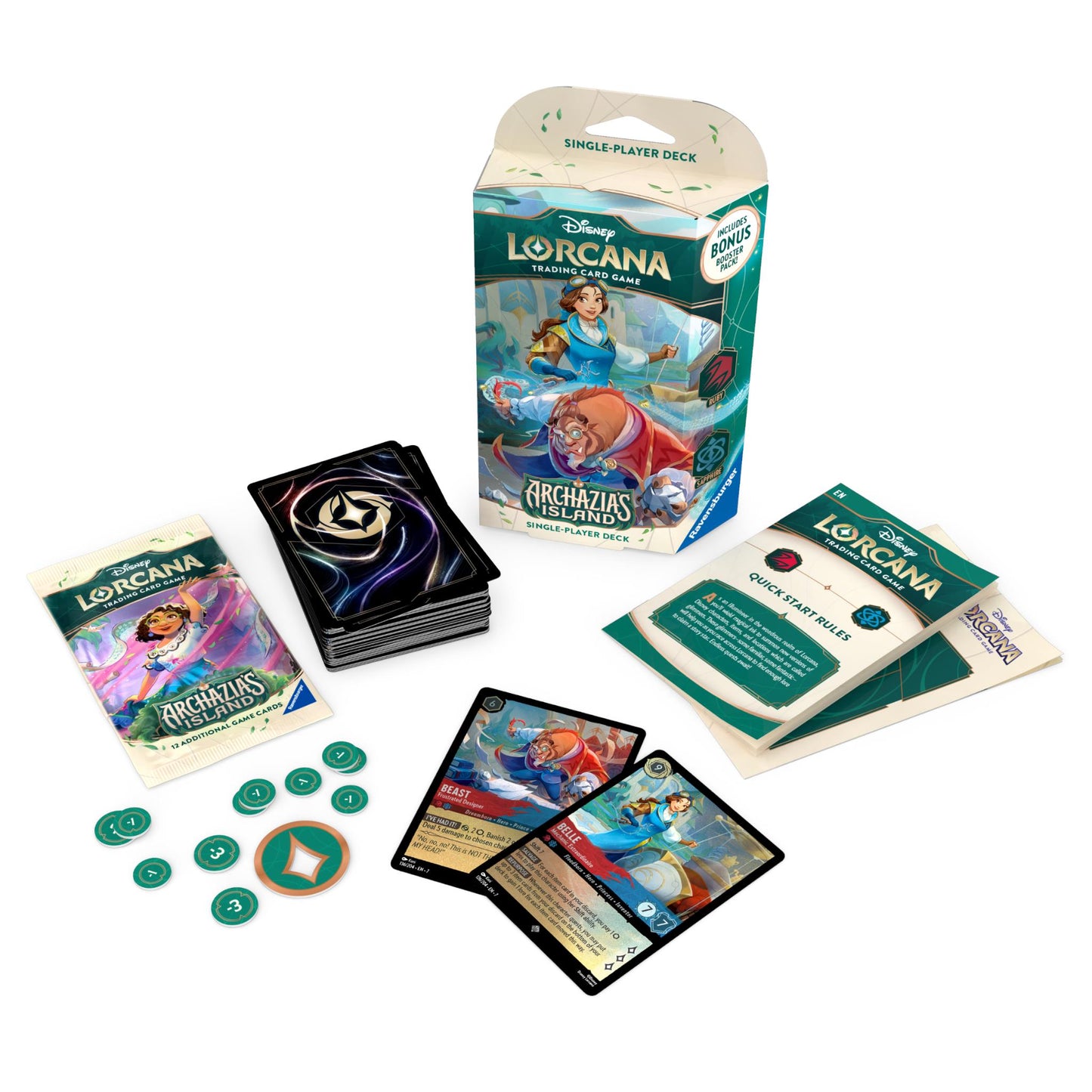 Disney Lorcana Trading Card Game - Archazia's Island Single-Player Deck