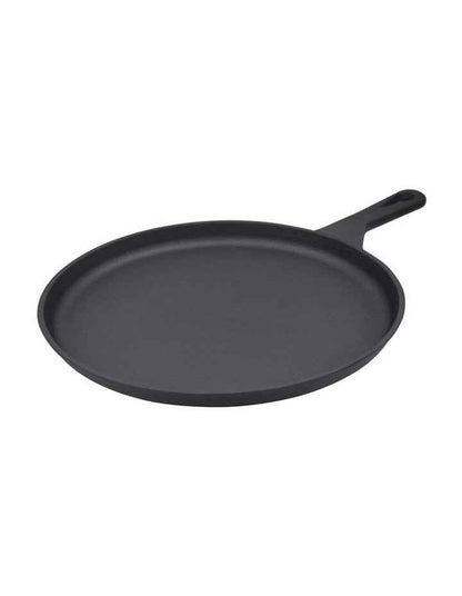 Cast Iron Seasoned Pizza Pan 26.5cm in Black