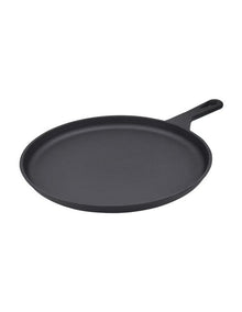 Cast Iron Seasoned Pizza Pan 26.5cm in Black