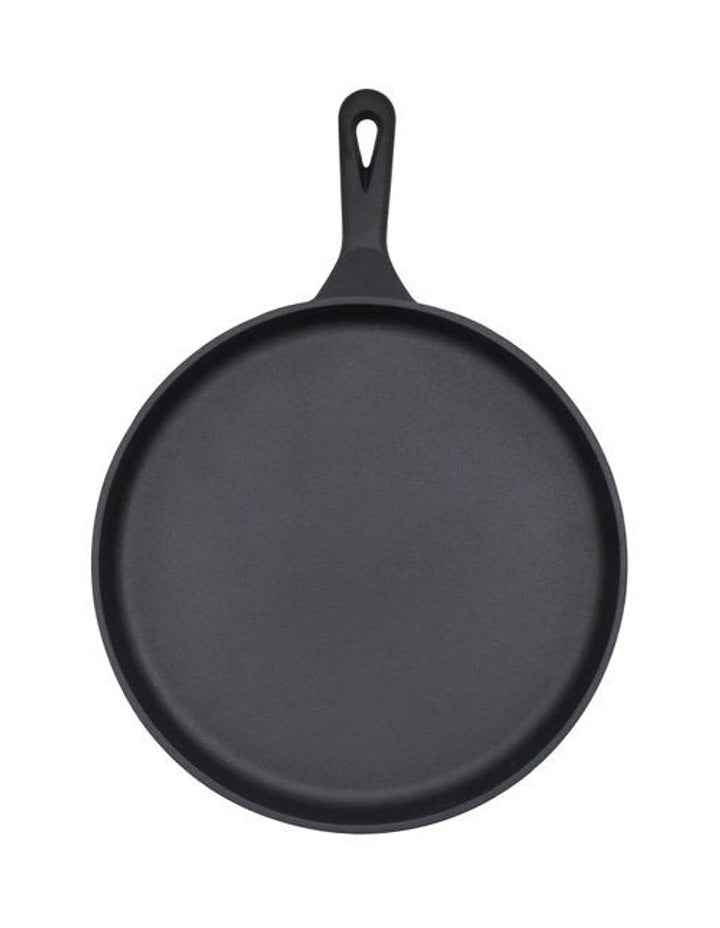 Cast Iron Seasoned Pizza Pan 26.5cm in Black