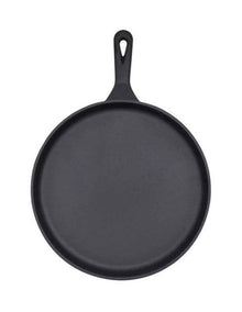 Cast Iron Seasoned Pizza Pan 26.5cm in Black