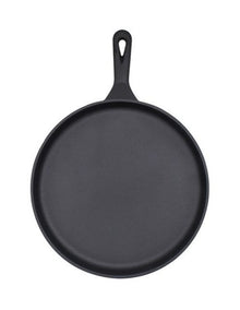 Cast Iron Seasoned Pizza Pan 26.5cm in Black
