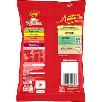Allen's Killer Python Lollies Bag 192g