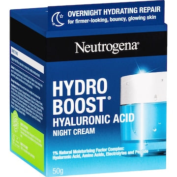 Neutrogena Hydro Boost Hyaluronic Acid Night Cream Face Moisturiser 50g