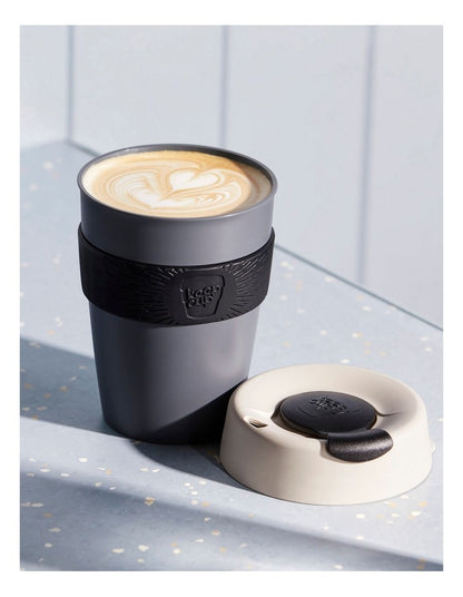 Original Reusable Plastic Cup M 12oz/340ml in Black