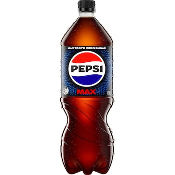 Pepsi Max Cola No Sugar Soft Drink Bottle 1.25L