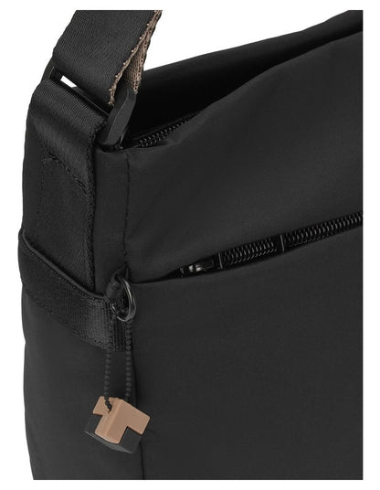 Gravity Black Zip Around Crossbody Bag in Black HNOV03.003