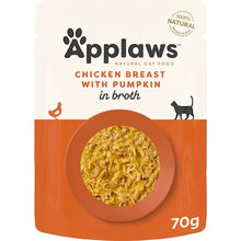 Applaws Wet Cat Food Pouch Chicken & Pumpkin Broth 70g