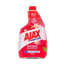AJAX SPRAY N WIPE VANILLA & BERRIES MULTIPURPOSE CLEANER REFILL 750ML