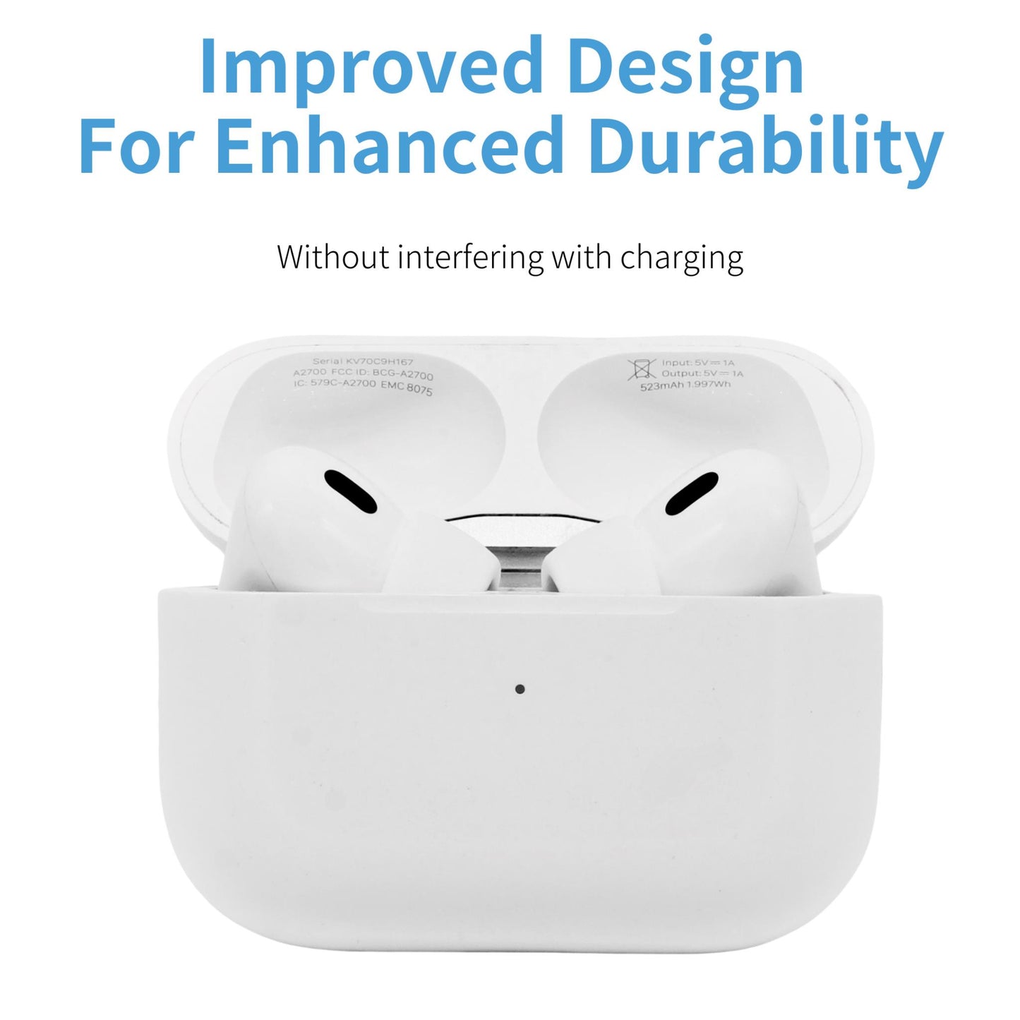 Comply Headphone Ear Tips for AirPods Pro 1 & 2 Gen (White) [Medium]