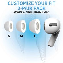 Comply Headphone Ear Tips for AirPods Pro 1 & 2 Gen (White) [Assorted]