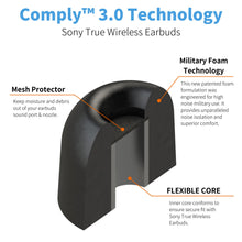 Comply Headphone Ear Tips for Sony True Wireless (Black) [Assorted]