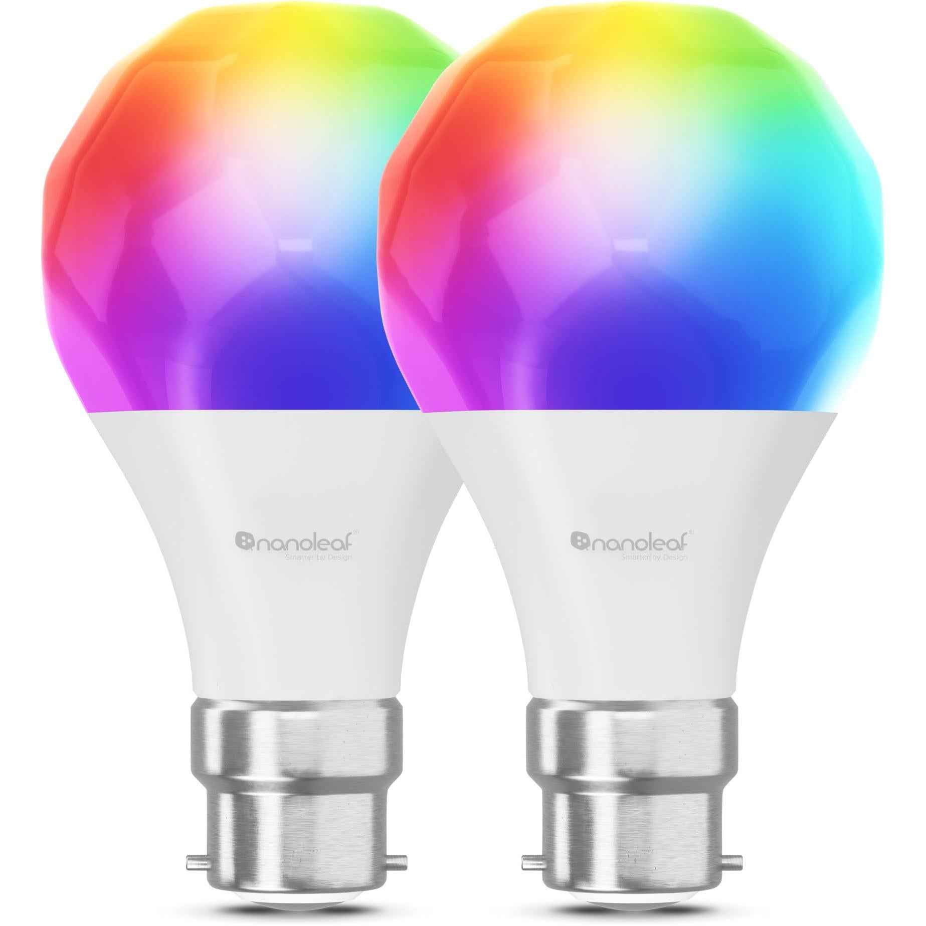 Nanoleaf Essentials B22 Wi-Fi Bulb (2 Pack) [Matter Compatible]