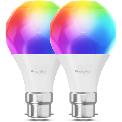 Nanoleaf Essentials B22 Wi-Fi Bulb (2 Pack) [Matter Compatible]