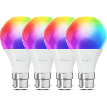 Nanoleaf Essentials B22 Wi-Fi Bulb (4 Pack) [Matter Compatible]