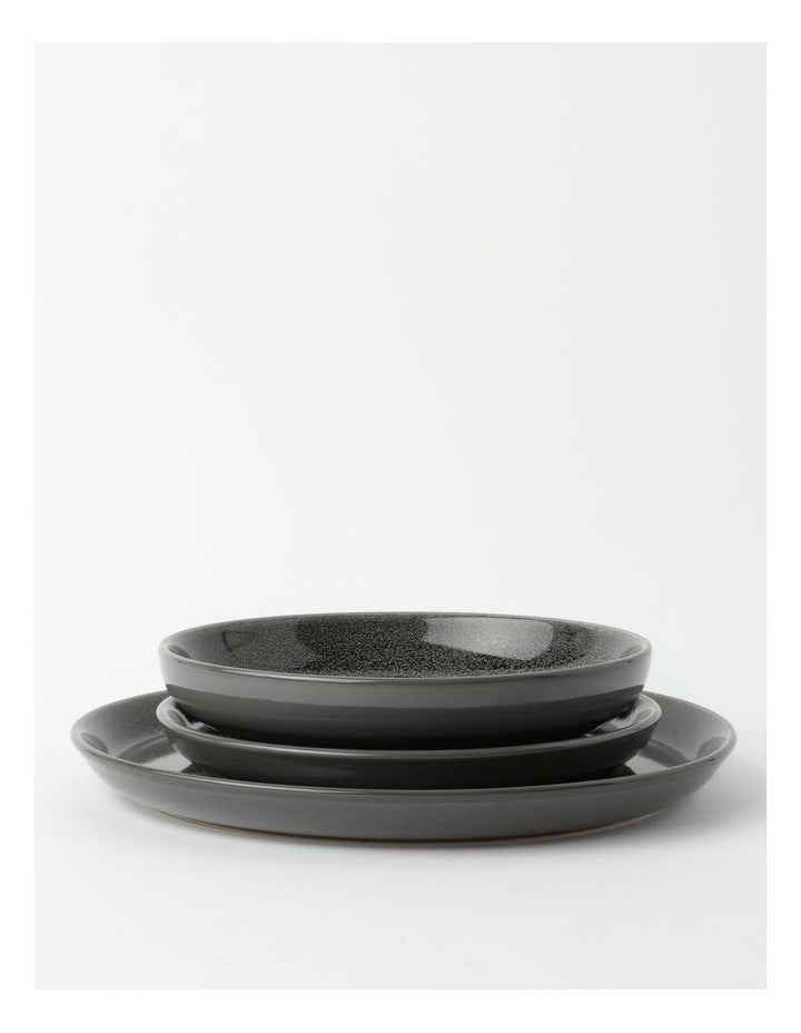 Esperance Dinner Set 12 Piece in Charcoal