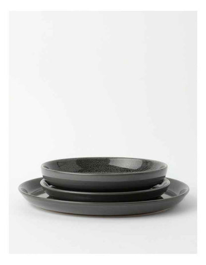 Esperance Dinner Set 12 Piece in Charcoal