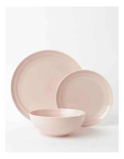 Avenue 12pc Dinner Set Pink