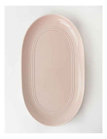 Avenue Oval Platter in Pink