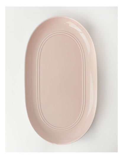 Avenue Oval Platter in Pink