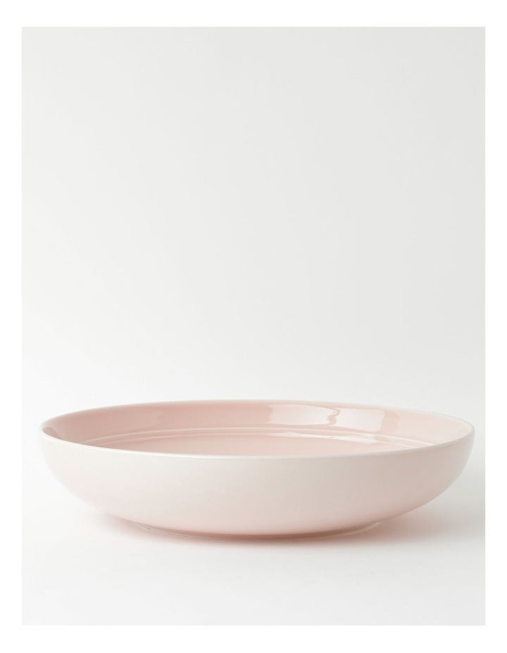 Avenue Shallow Serving Bowl in Pink