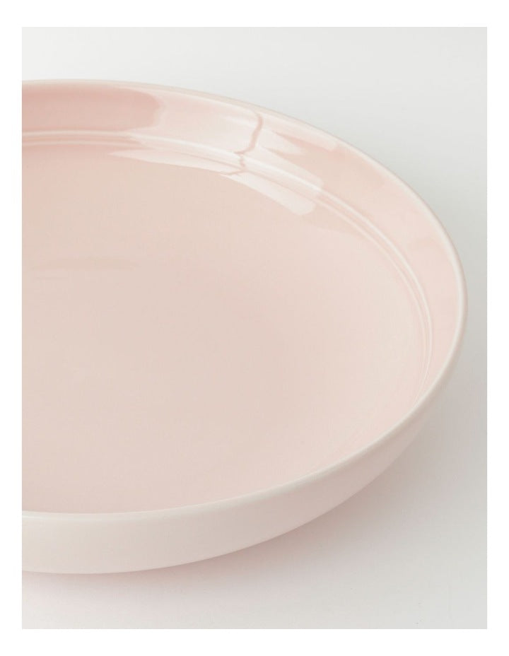 Avenue Shallow Serving Bowl in Pink