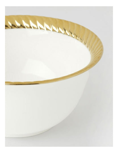 Rope Cereal Bowl Gold