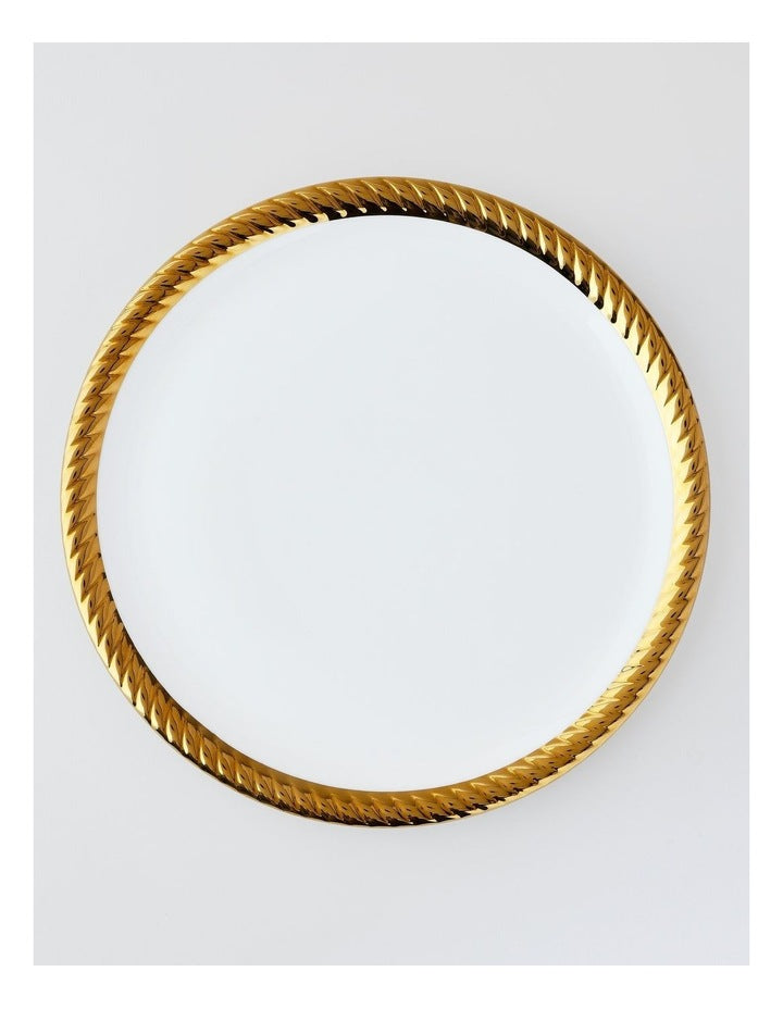 Rope Dinner Plate Gold