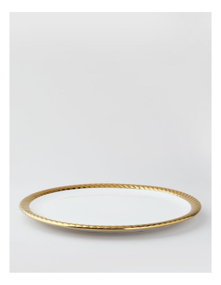 Rope Dinner Plate Gold