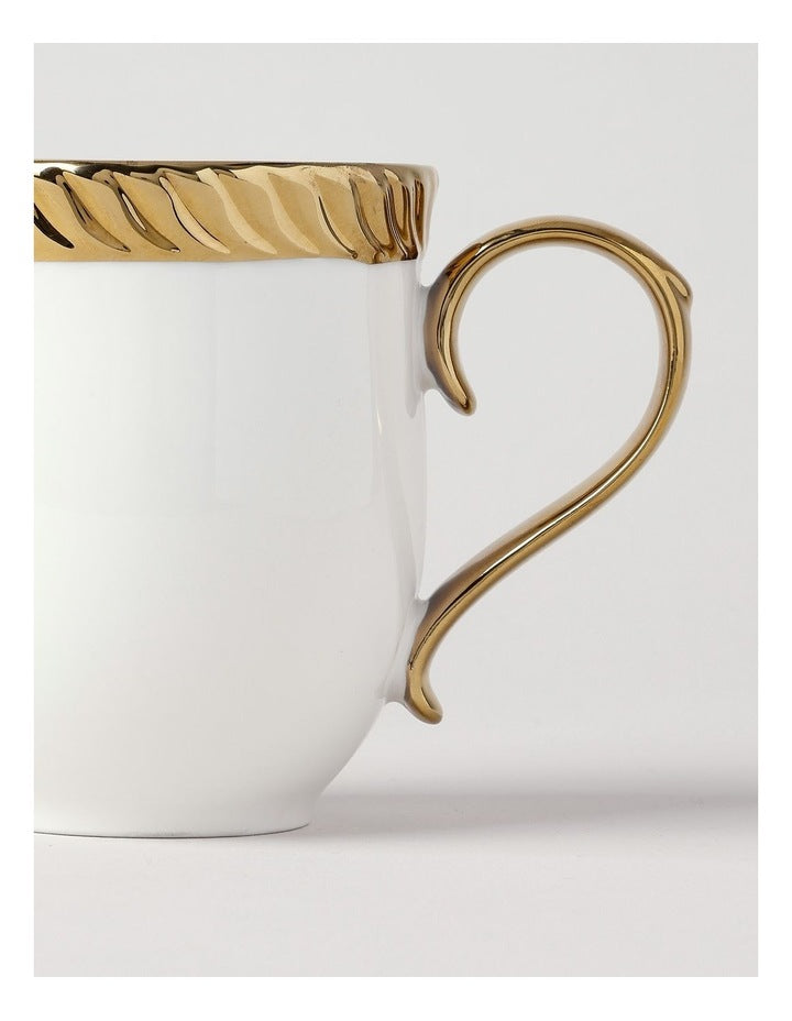 Gold Rope Mug White/Gold