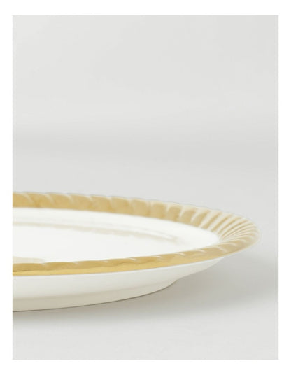 Gold Rope Side Plate White