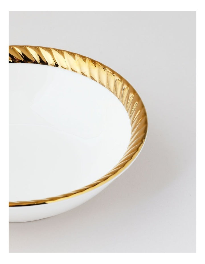 Rope Soup Bowl Gold