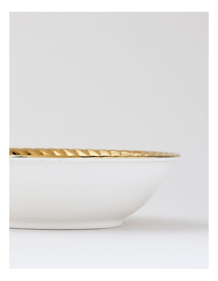 Rope Soup Bowl Gold
