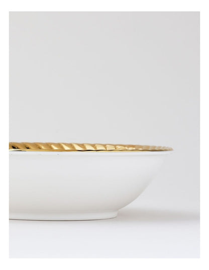 Rope Soup Bowl Gold