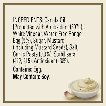 Heinz Seriously Good Mayo Garlic Aioli Flavoured Mayonnaise 500mL