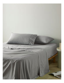 Super Soft Microfibre Sheet Set Silver