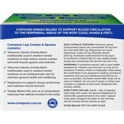 Crampeze Night Cramps Capsules 60 Pack