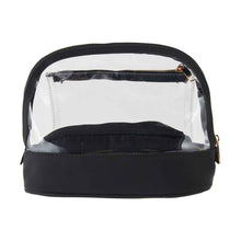 OXX Cosmetics 3 Piece Makeup Bag Set - Black