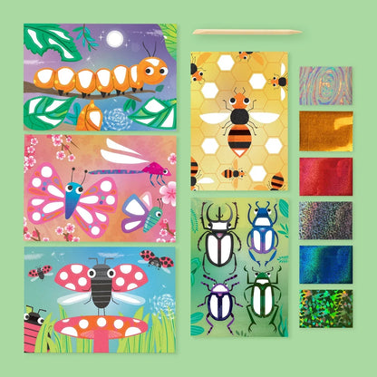 Tiger Tribe Foil Art Bug World Art and Craft for Kids 5yrs+