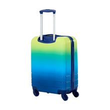 55cm Ombre Hard Case 4 Wheels - Green and Blue